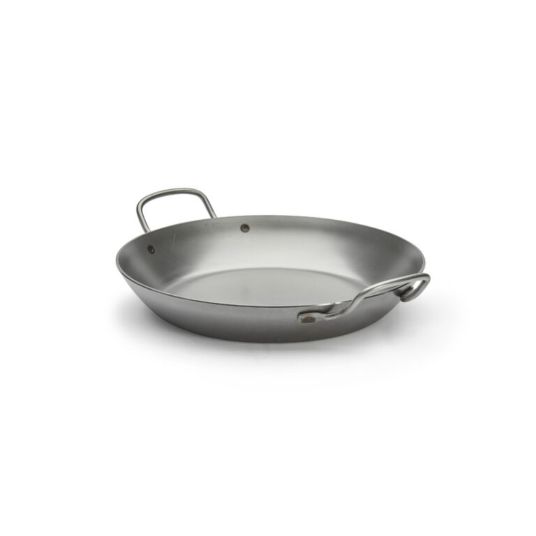 DE BUYER - Poêle 2 anses DE BUYER Carbone Plus ronde en tôle d'acier - 6 tailles