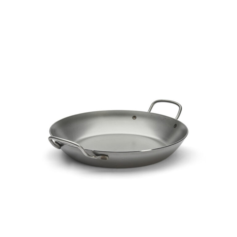 DE BUYER - Poêle 2 anses DE BUYER Carbone Plus ronde en tôle d'acier - 6 tailles