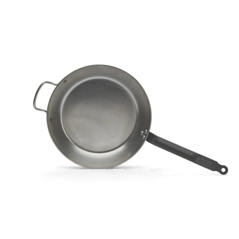 DE BUYER - Poêle à frire avec anse DE BUYER Carbone Plus ronde en tôle d'acier - 3 tailles