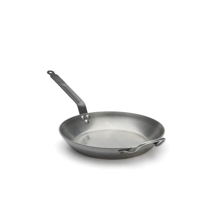 DE BUYER - Poêle à frire avec anse DE BUYER Carbone Plus ronde en tôle d'acier - 3 tailles