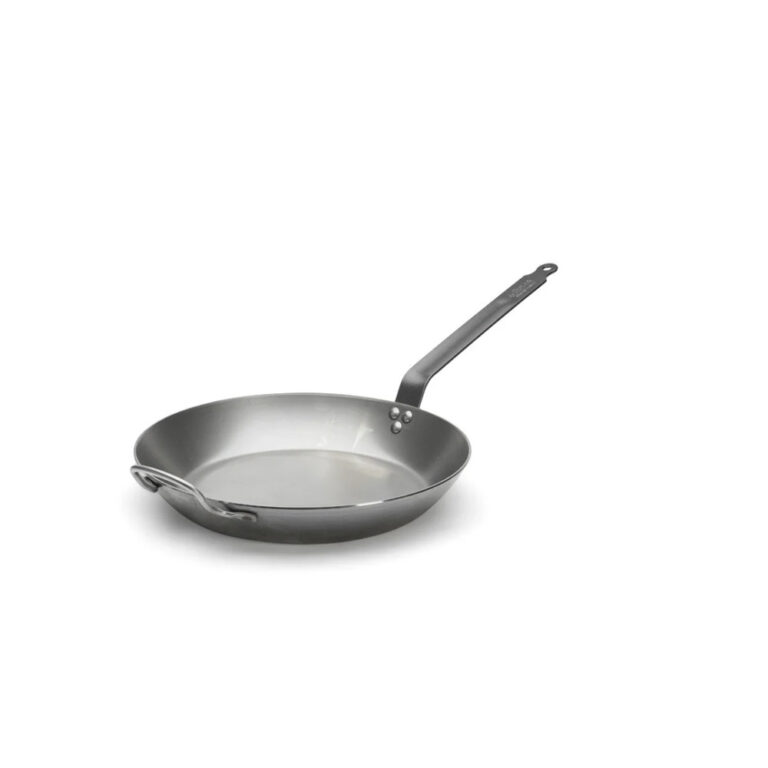 DE BUYER - Poêle à frire avec anse DE BUYER Carbone Plus ronde en tôle d'acier - 3 tailles