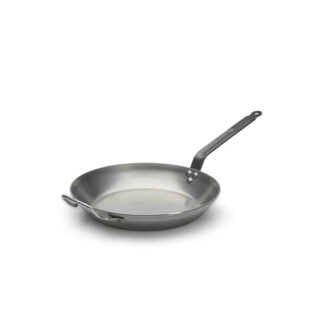 de Buyer - Poêle à frire avec anse DE BUYER Carbone Plus ronde en tôle d’acier – 3 tailles