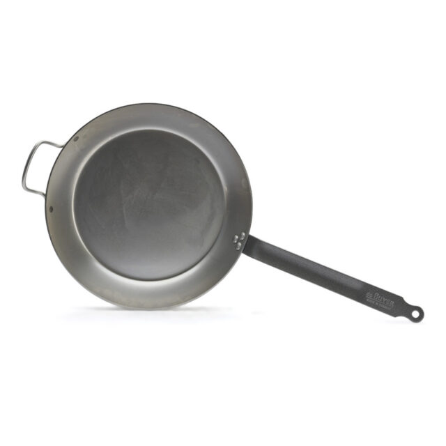 DE BUYER - Poêle à frire avec anse DE BUYER Carbone Plus ronde en tôle d'acier - 3 tailles