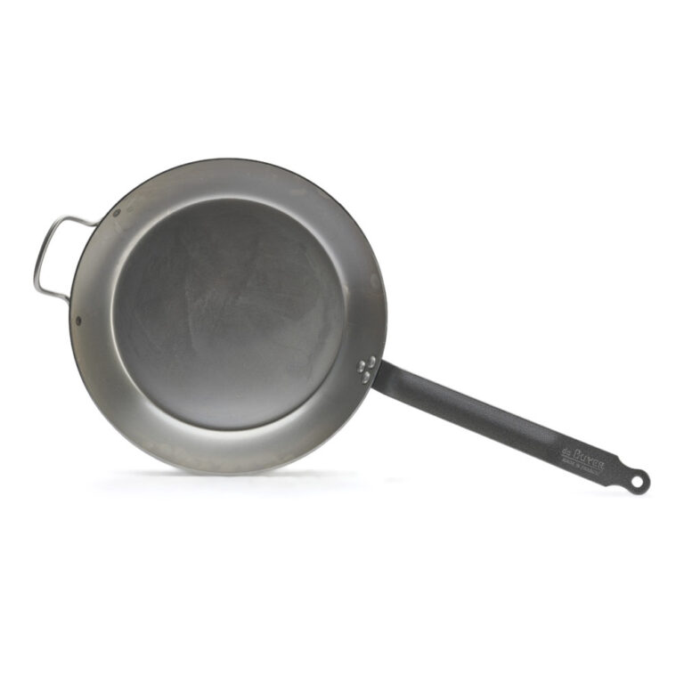 DE BUYER - Poêle à frire avec anse DE BUYER Carbone Plus ronde en tôle d'acier - 3 tailles