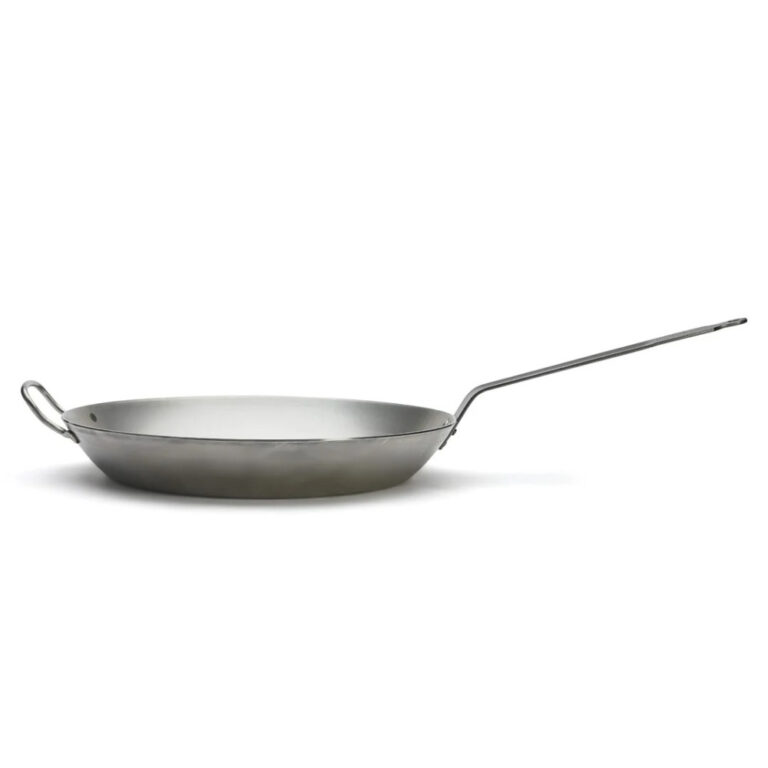 DE BUYER - Poêle à frire avec anse DE BUYER Carbone Plus ronde en tôle d'acier - 3 tailles