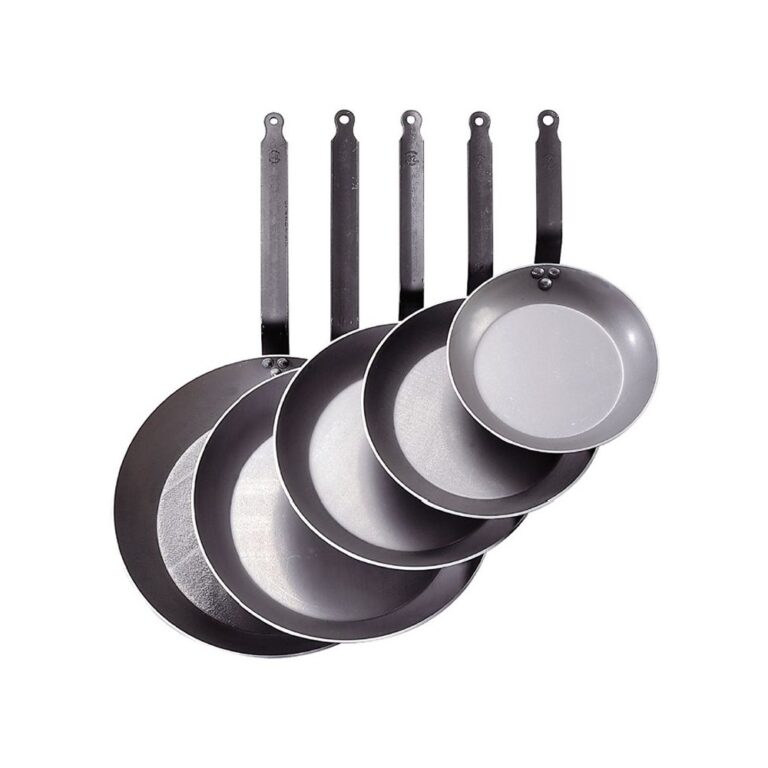 DE BUYER - Grande poêle DE BUYER coupe Lyonnaise en acier - 5 tailles