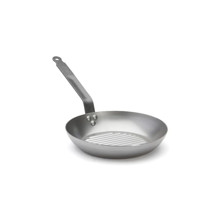 DE BUYER - Poêle grill DE BUYER Carbone Plus ronde en tôle d'acier - 2 tailles