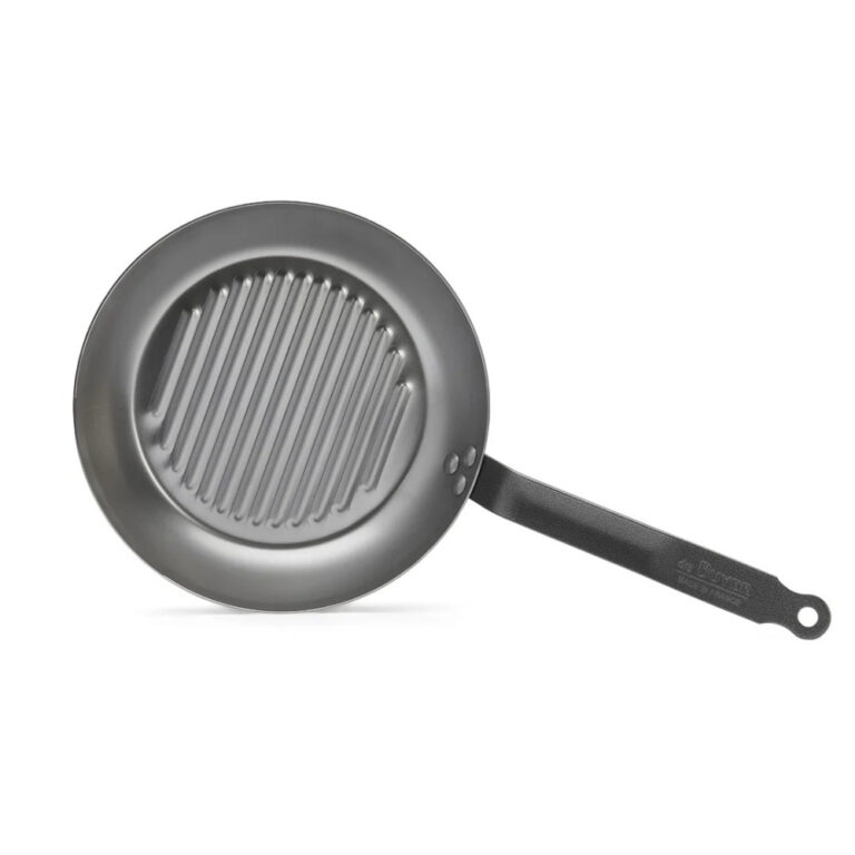 DE BUYER - Poêle grill DE BUYER Carbone Plus ronde en tôle d'acier - 2 tailles