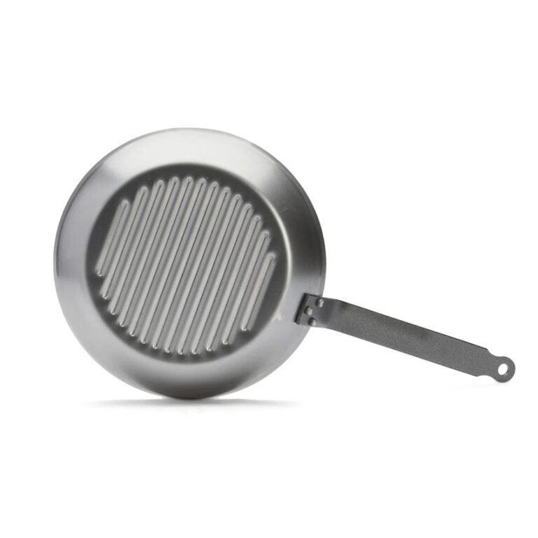DE BUYER - Poêle grill DE BUYER Carbone Plus ronde en tôle d'acier - 2 tailles