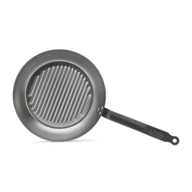 DE BUYER - Poêle grill DE BUYER Carbone Plus ronde en tôle d'acier - 2 tailles