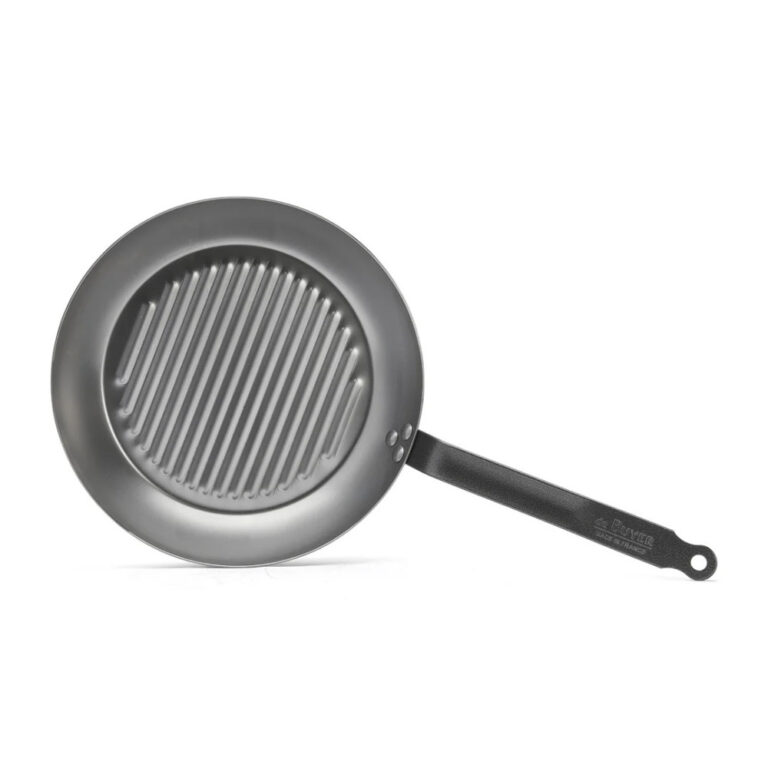 DE BUYER - Poêle grill DE BUYER Carbone Plus ronde en tôle d'acier - 2 tailles