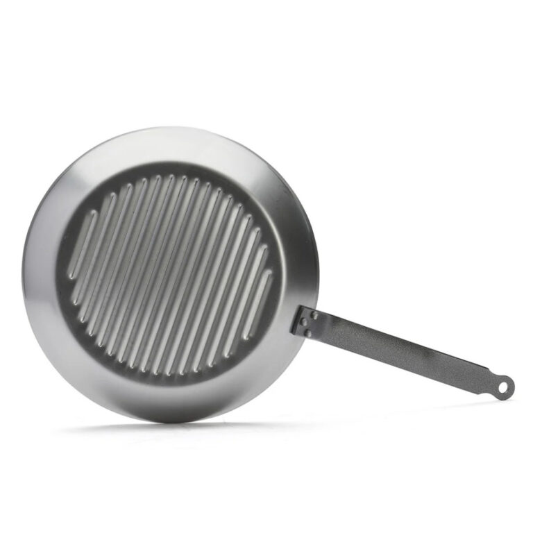 DE BUYER - Poêle grill DE BUYER Carbone Plus ronde en tôle d'acier - 2 tailles