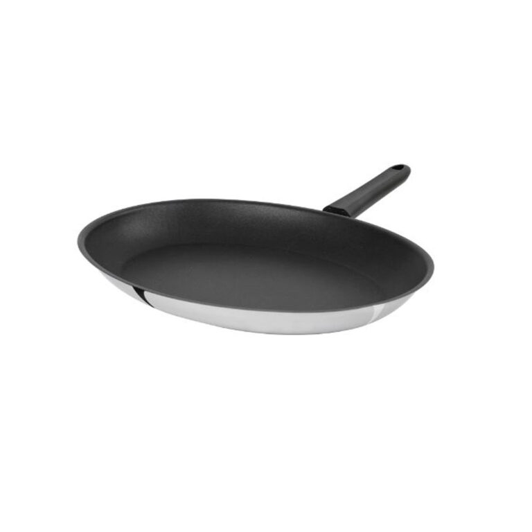 CRISTEL - Poêle ovale 35cm Cristel Mutine fixe antiadhérent Exceliss coloris noir