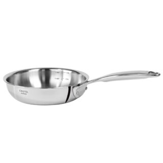 Poêle Sautoir CRISTEL Castel Pro inox – 6 tailles par la marque CRISTEL CRISTEL - Poêle Sautoir CRISTEL Castel Pro inox – 6 tailles