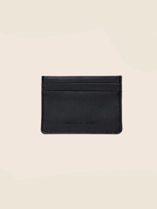 JULES & JENN - Porte-cartes cuir upcyclé noir