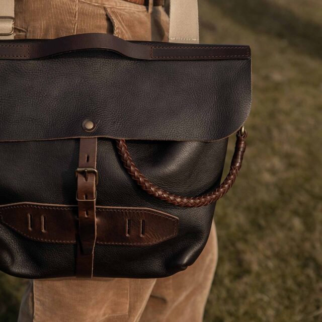 Bleu De Chauffe - Porte clé tressé Hook L - Marron brun