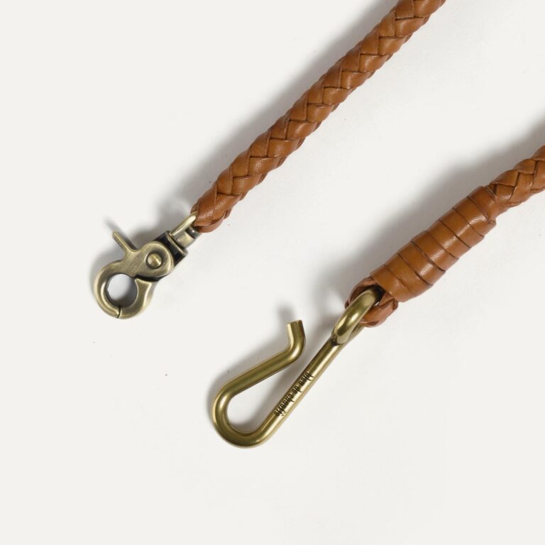 Bleu De Chauffe - Porte clé tressé Hook L - Miel