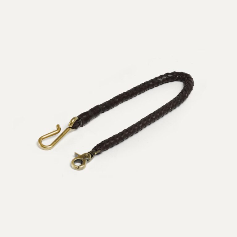 Bleu De Chauffe - Porte clé tressé Hook L - Noir