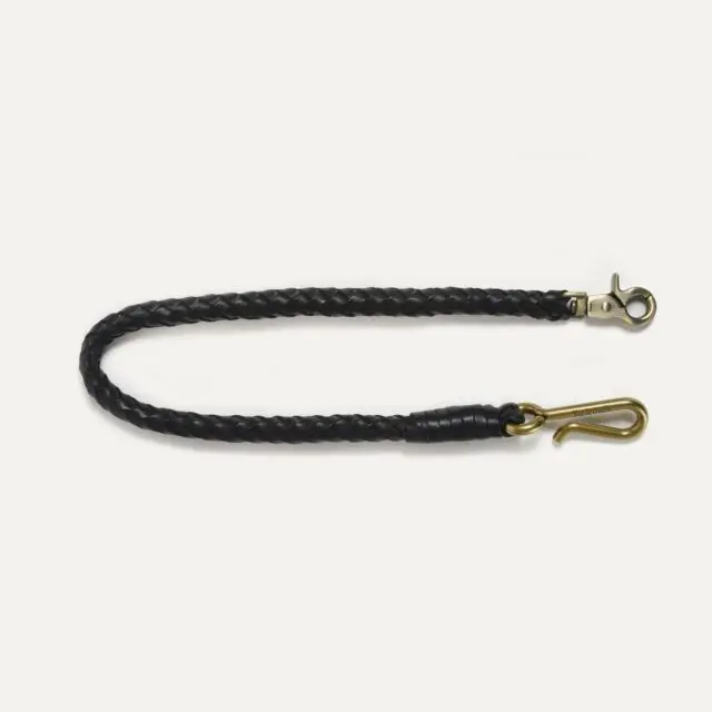Bleu de Chauffe - Porte clé tressé Hook L – Noir