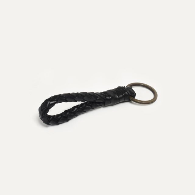 Bleu De Chauffe - Porte clé tressé Ring S - Noir