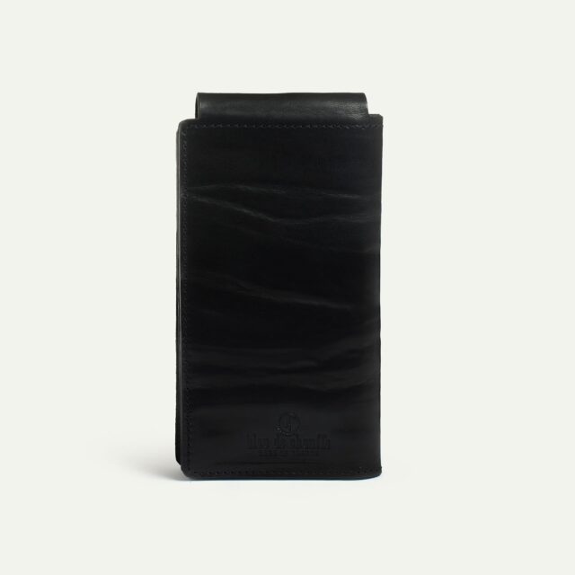 Bleu De Chauffe - Portefeuille Corto - Noir waves