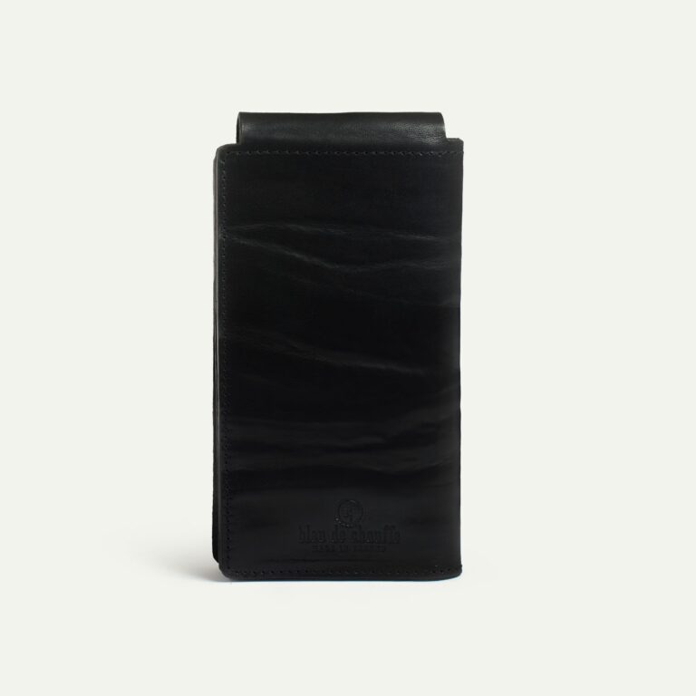 Bleu De Chauffe - Portefeuille Corto - Noir waves