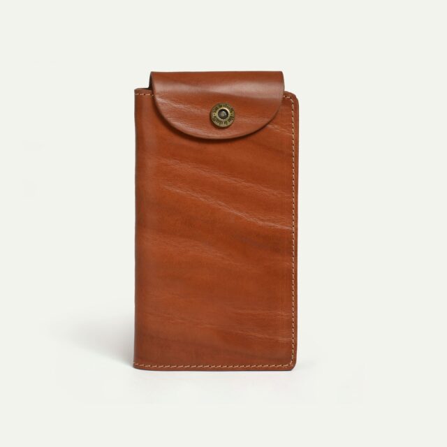 Bleu De Chauffe - Portefeuille Corto - Pain Brûlé waves