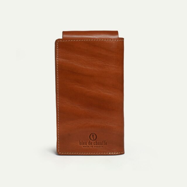 Bleu De Chauffe - Portefeuille Corto - Pain Brûlé waves