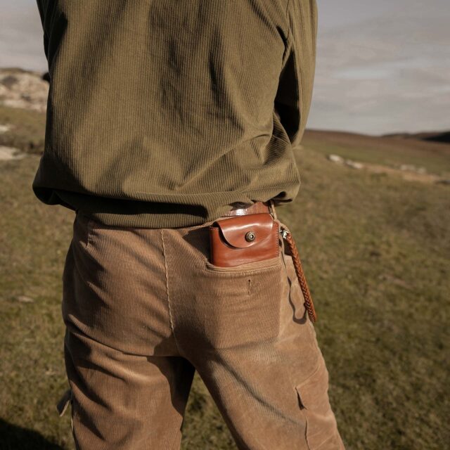 Bleu De Chauffe - Portefeuille Corto - Pain Brûlé waves