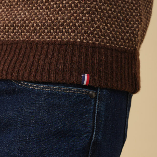 Montlimart - PULL ALENTOUR MARRON/BEIGE