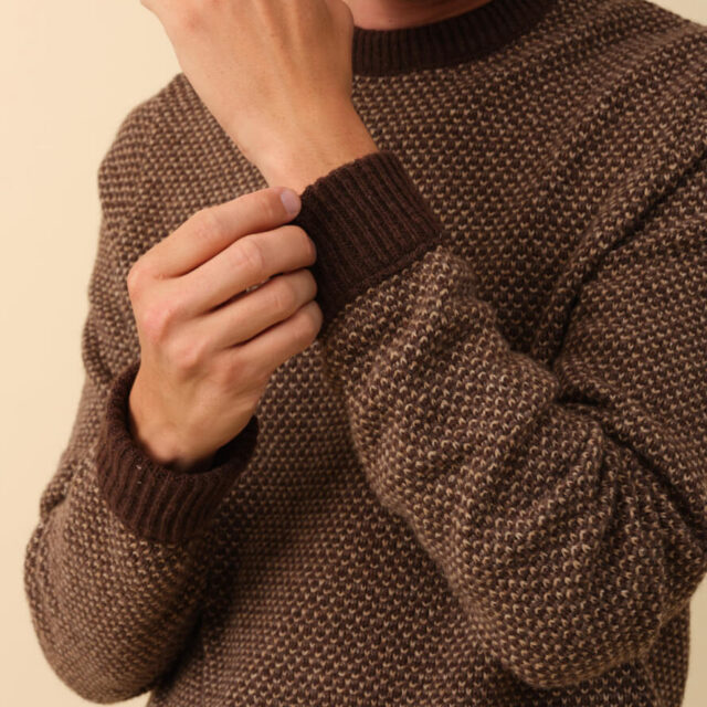 Montlimart - PULL ALENTOUR MARRON/BEIGE