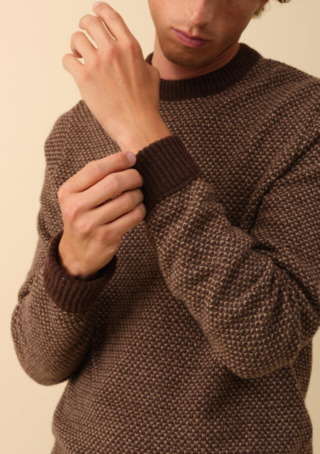 Montlimart - PULL ALENTOUR MARRON/BEIGE