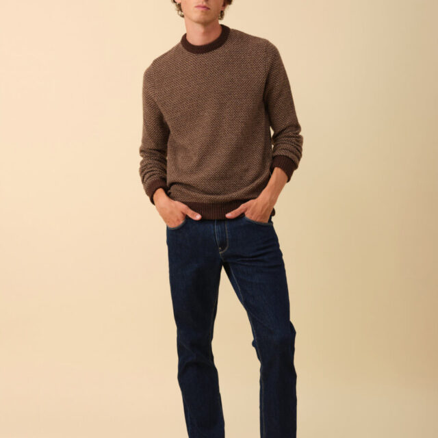 Montlimart - PULL ALENTOUR MARRON/BEIGE