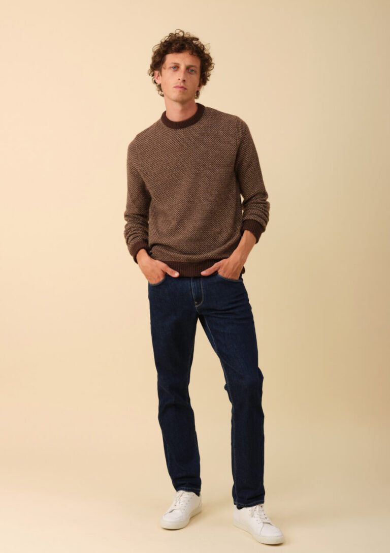 Montlimart - PULL ALENTOUR MARRON/BEIGE