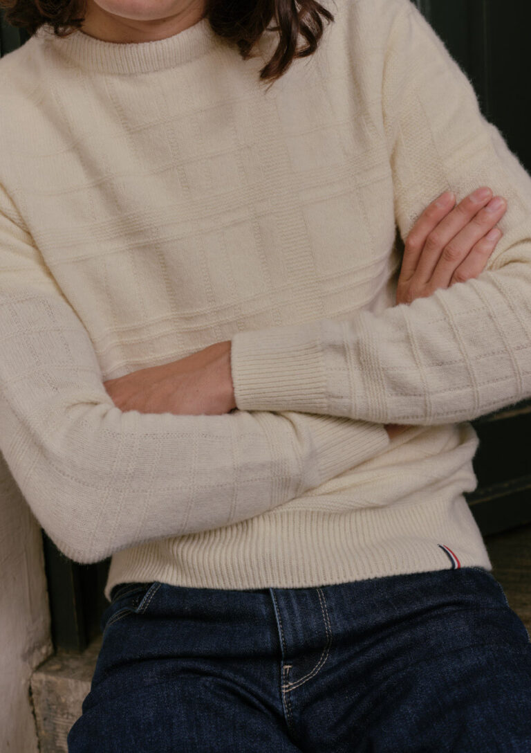 pull celte ecru Montlimart - PULL CELTE ECRU