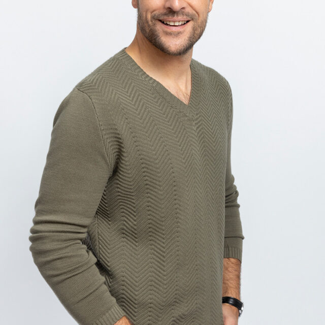 Monsieur Solfin - Pull chevrons · Fernand