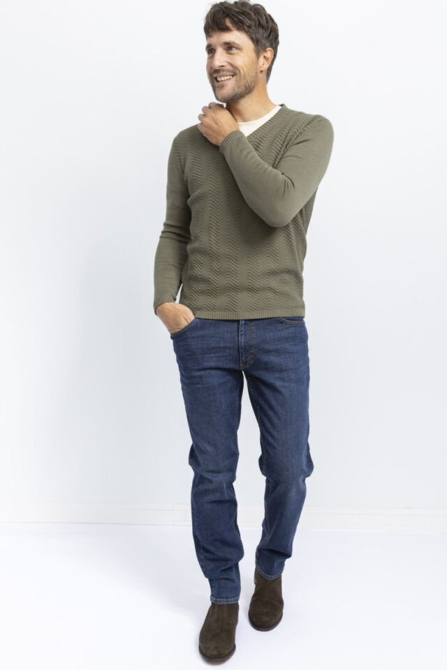 Monsieur Solfin - Pull chevrons · Fernand