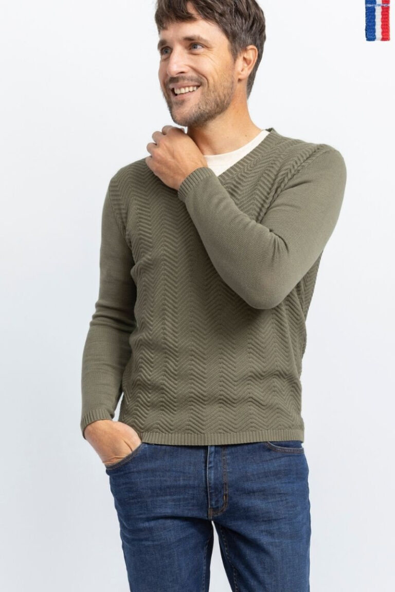 Monsieur Solfin - Pull chevrons · Fernand