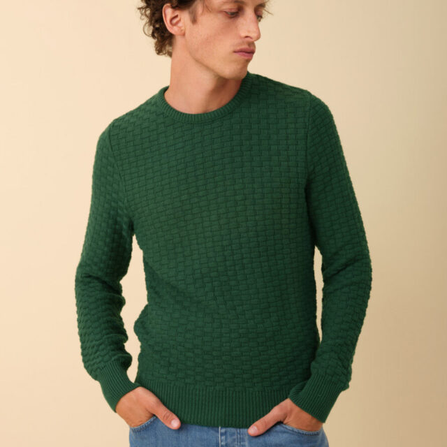 Montlimart - PULL DAMIER VERT