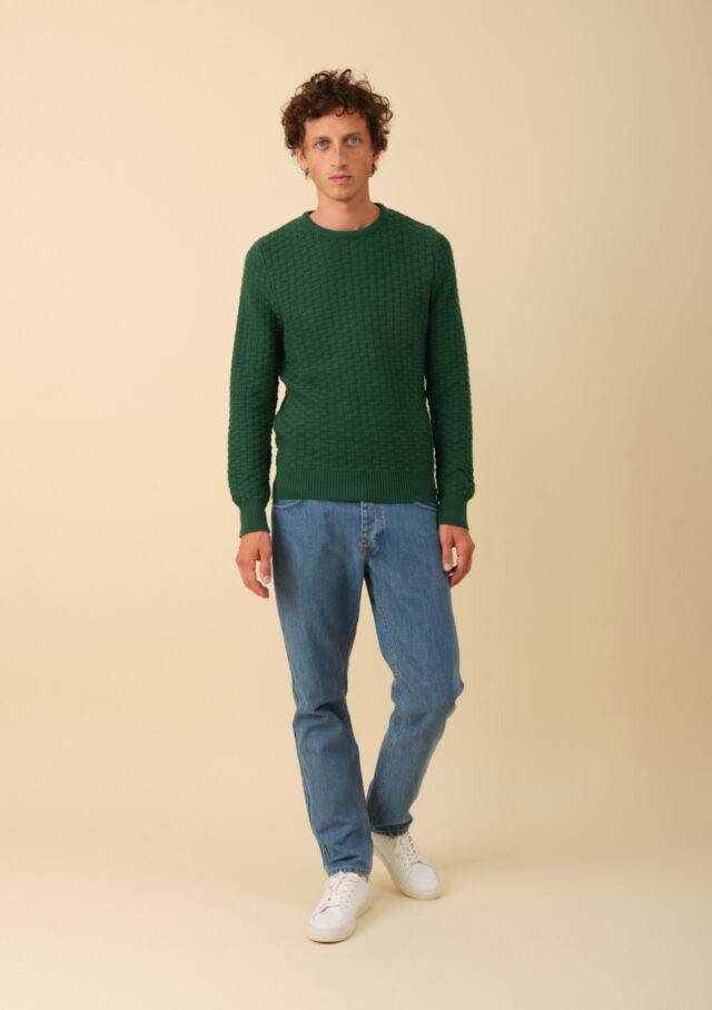 Montlimart - PULL DAMIER VERT