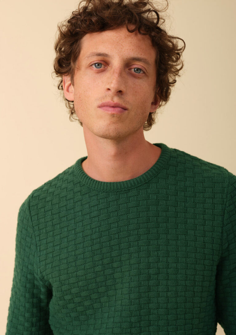 Montlimart - PULL DAMIER VERT