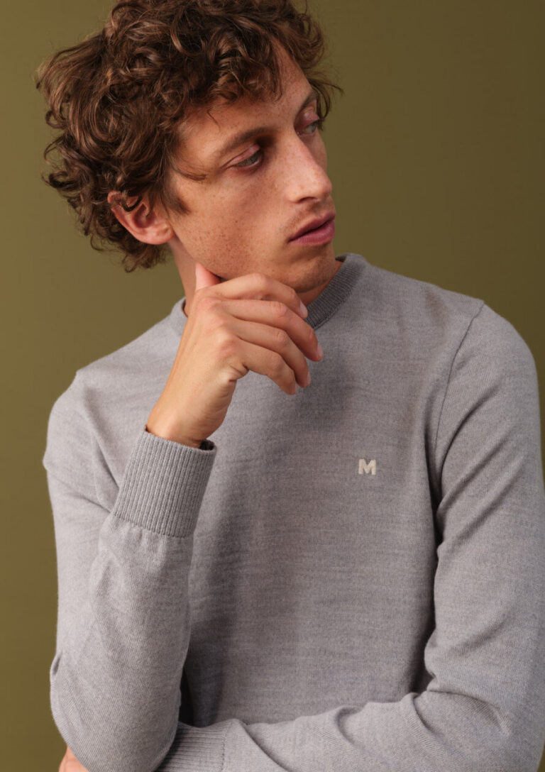 Montlimart - PULL EVOLUTION GRIS CLAIR