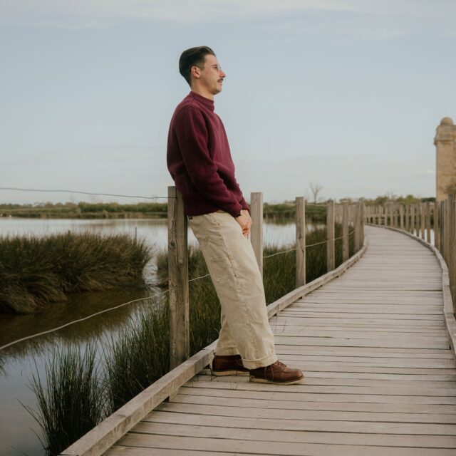 Bleu De Chauffe - Pull Marin Cancale - Bordeaux