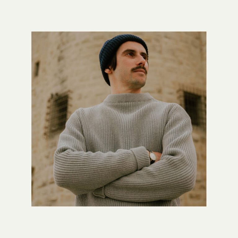 Bleu De Chauffe - Pull Marin Cancale - Gris chiné