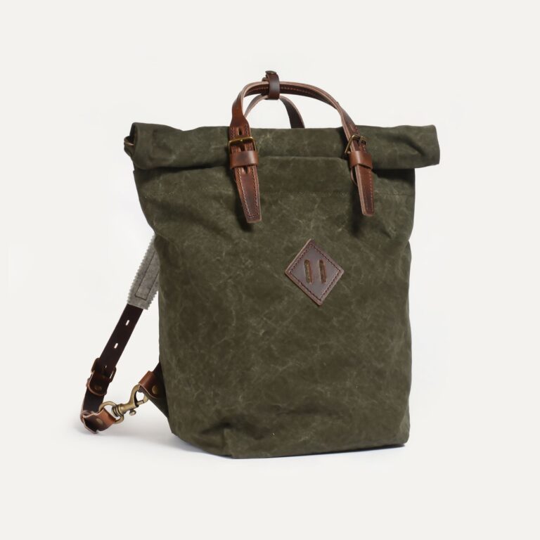 Bleu De Chauffe - Sac à dos Woody 25L - Kaki Foncé stonewashed