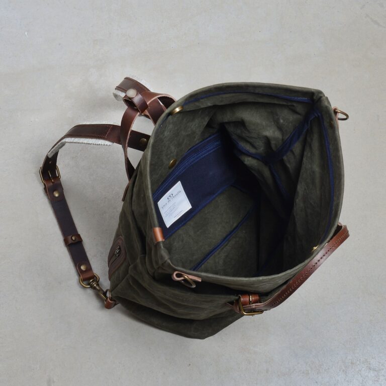 Bleu De Chauffe - Sac à dos Woody 25L - Kaki Foncé stonewashed
