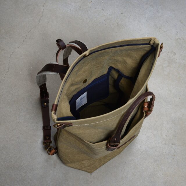 Bleu De Chauffe - Sac à dos Woody 25L - Kaki US stonewashed