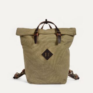 Sac à dos Woody 25L – Kaki US stonewashed par la marque Bleu de Chauffe Bleu de Chauffe - Sac à dos Woody 25L – Kaki US stonewashed
