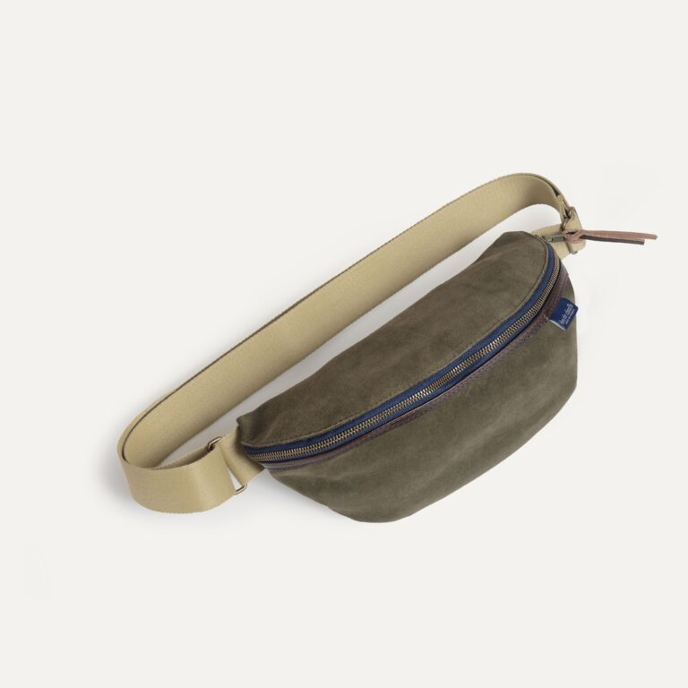 Bleu De Chauffe - Sac Banane New Beat / Cuir Velours - Musk