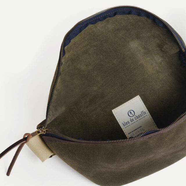 Bleu De Chauffe - Sac Banane New Beat / Cuir Velours - Musk